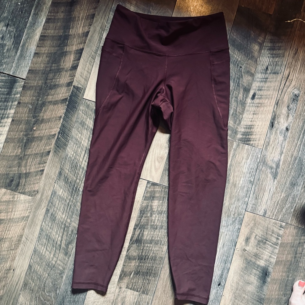 Maroon ON Powersoft High-Waisted Leggings - Picture 2 of 9